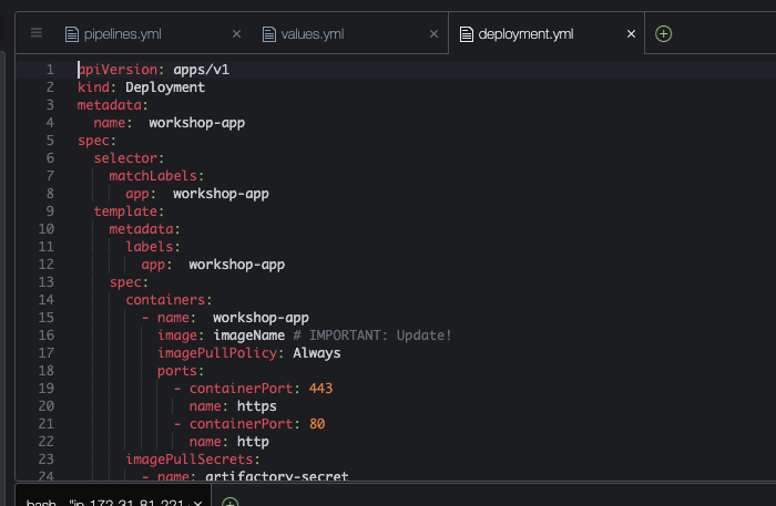 Cloud9 Editor Deploy
