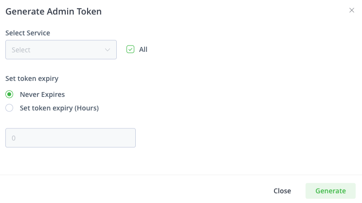 Generate Admin Token